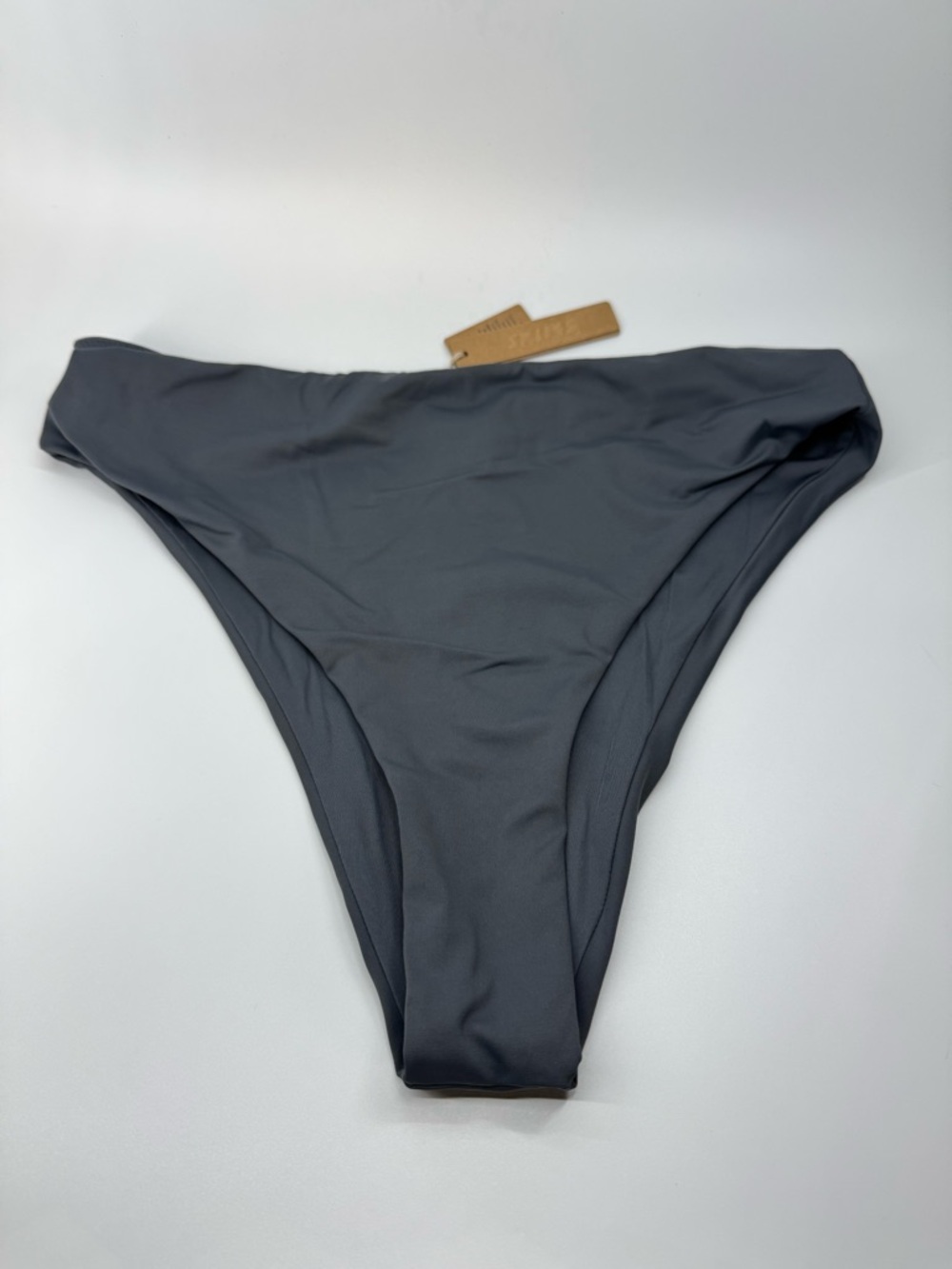 Skims Recycled Swim Mid Waist Bottom Gunmetal XL NWT